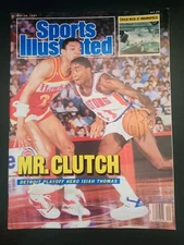 Sports Illustrated - May 18, 1987 - Isiah Thomas Mr. Clutch Detroit Pistons B32