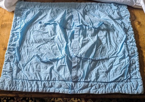 Pottery Barn Kids Quilt Flower Butterfly Twin 89x68” w Sham & Skirt Blue Green - Picture 14 of 18