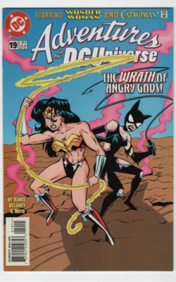 ADVENTURES IN THE DC UNIVERSE #19 WONDER WOMAN VS CATWOMAN GGA LAST ISSUE COMICS