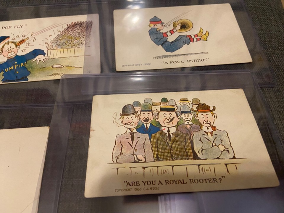 Baseball Postcard Lot C.J. Rose 17/20 Player Uniform RARE 1908 eBay