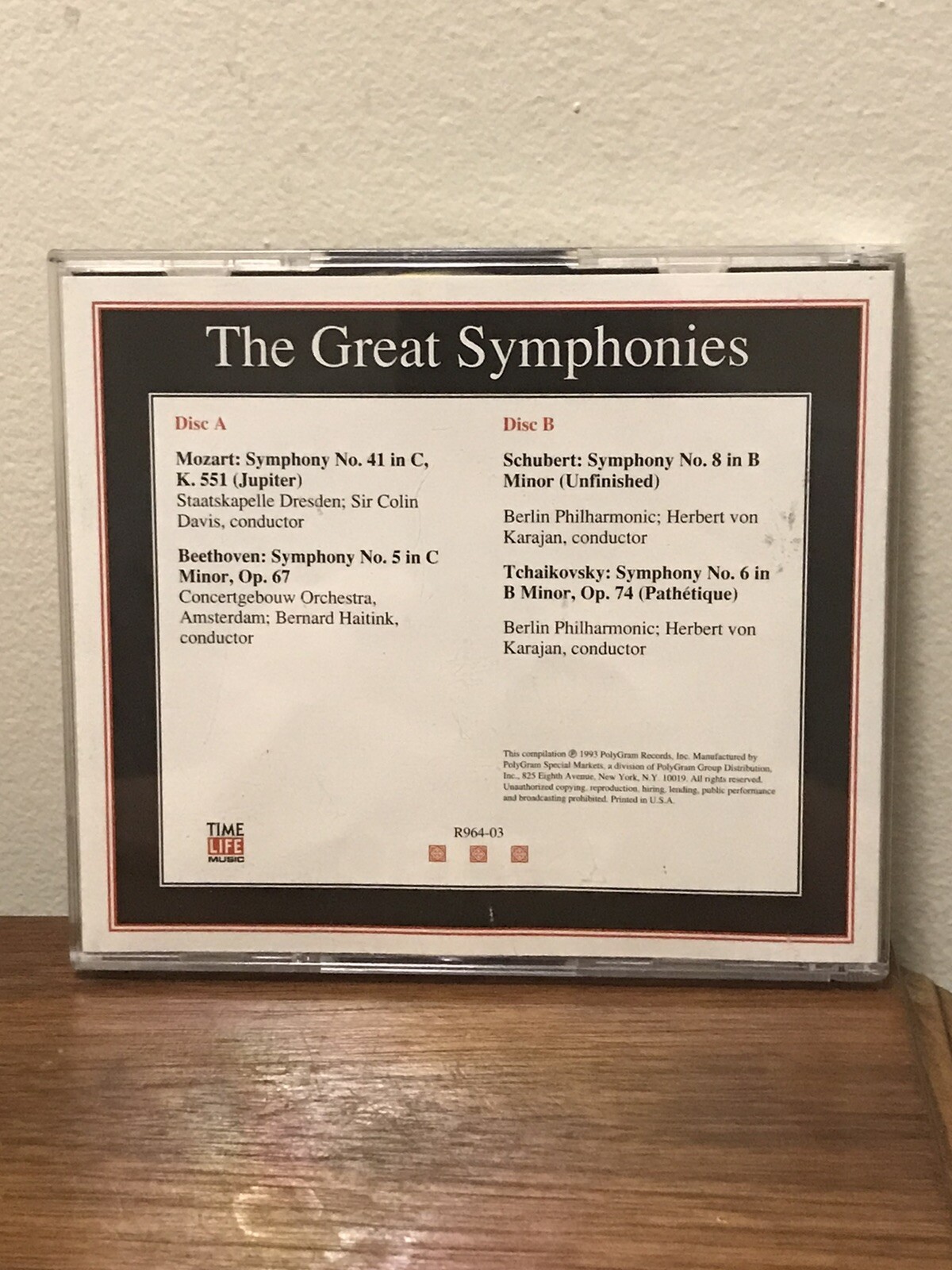 The Great Symphonies The TimeLife Library of Classical Favorites 2