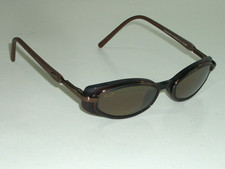 MAUI JIM ITALY MJ-124-10 DGM ROSE CRYSTAL SLEEK OVAL FLEX HINGE SUNGLASSES MINT