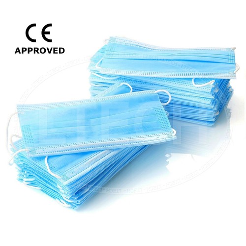 Non Surgical Disposable Masks 3 Ply Face Covering Mask Protect Safety Mask - Picture 2 of 13
