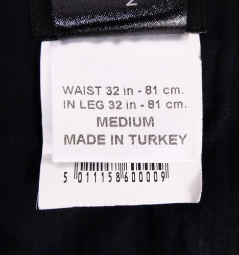 Pair Of Men's Pre-Loved Simon Carter Wool Black & White Dogtooth Trousers 32M - Picture 7 of 10