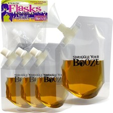 Smuggle Your Booze 4 Soft Flasks Hide in Bra Pants Boots Clubs Concert Festival