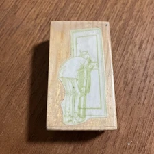 Vintage Moebius Demon Ready Made Rubber Stamp 1980s 1970s Illustration Art Rare