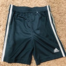 Brand New Toddler Boy Adidas Black and Silver Regular Fit Athletic Shorts Size 5