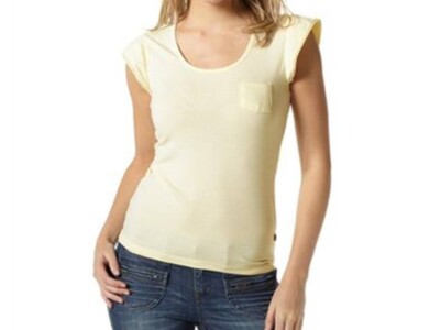 flashlights Damen Shirt mit kleiner Bursttasche gelb Gr. 42