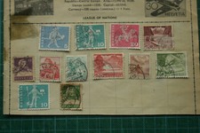 SWITZERLAND Selection job lot of old vintage 12 used stamps