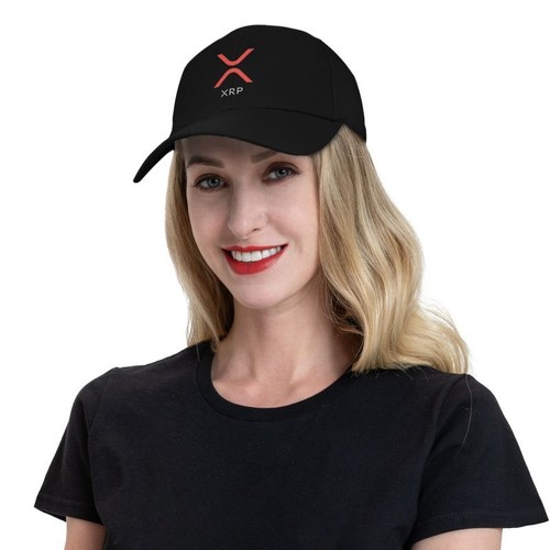 Men Women Classic Ripple XRP Ripple Red Baseball Cap Bitcoin Dad Hat - Picture 6 of 10