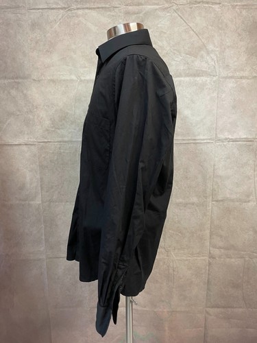 Marquis Signature Slim Fit Men's Black Shirt Size 16-16.5 - Picture 2 of 5