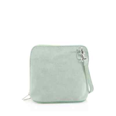 Vera Pelle Damenhandtasche Veloursleder Umhängetasche Kuriertasche Schultertasche