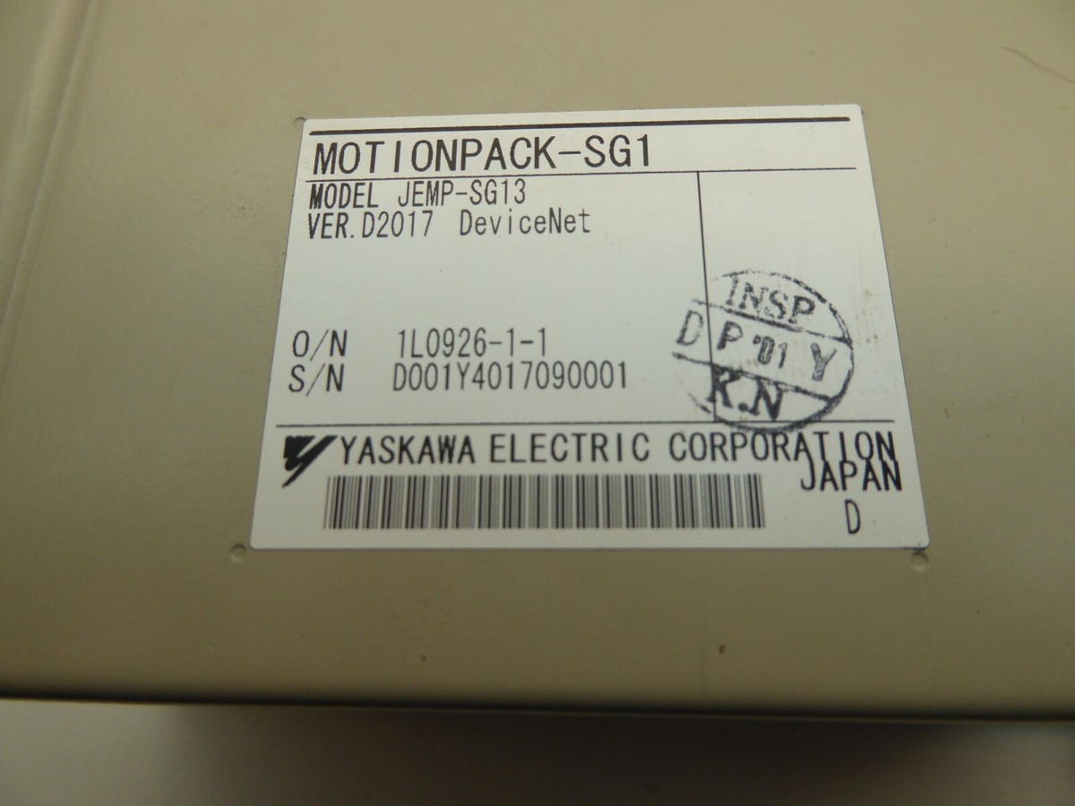 Yaskawa JEMP-SG13 MotionPack-SG1 | eBay