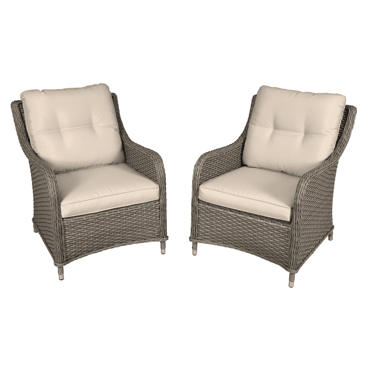 Sealey DG69 Dellonda Chester Rattan Wicker Outdoor Armchairs 2pc