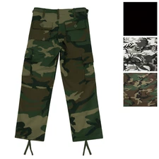 Rothco Kids Camouflage Military BDU Fatigue Pants Trousers Army Cargo Fatigues
