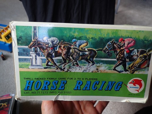 Horse Racing (Shinsei Japan 1977) Vintage horse racing game, tested *works* - Picture 5 of 9