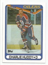 CHARLIE HUDDY 1990-91 TOPPS CARD MINT CONDITION