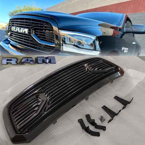 Mua Peforway - Front Grill Grille With LED Fit For 2013 2014 2015 2016 2017 2018 Dodge Ram 1500 Matte Black B0bdqtnscw