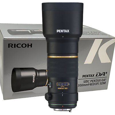 New PENTAX DA * 300mm F4 ED (IF) SDM Star Lens for K Mount Pentax
