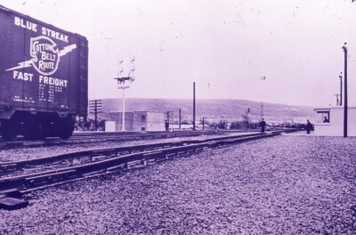 RDG reading railroad new scale water station b-w slide C  1963