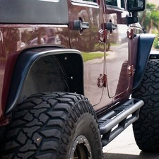 Kbd Durable Polyurethane 4 Pc Front Rear Fender Flares Fits Wrangler Jk 07-18