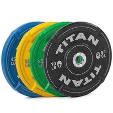 Titan Fitness 230 LB Set EZ-Grip Urethane Olympic Weight Plates