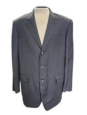 Loro Piana Mens 46L Blazer 3 Button Super 120s Wool Four Seasons Striped Mabro