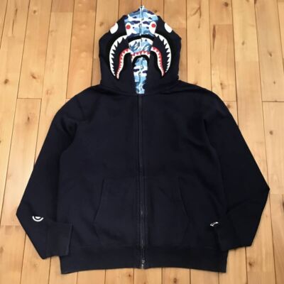 BAPE Double Shark full zip hoodie ABC camo A Bathing Ape