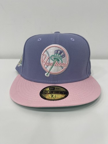 NY Yankees New Era 59Fifty Cotton Candy Green UV Stadium Fitted Cap Hat 7 1/4