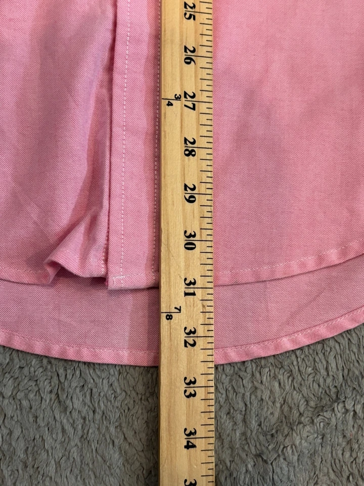 Polo EE. UU. ASSN. Camisa Mujer Mediana Rosa Manga Larga Botón Preppy Oficina Foto 4 de 4