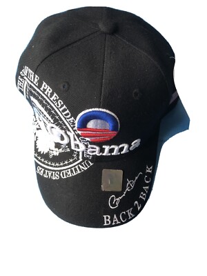   Collection: 44th President Obama Signatory Hat -Black High Quality 3D EMB