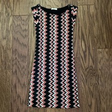 Noble U Dress SZ S Bodycon Sheath Stretch Cap Sleeve Knit Crochet Lined USA Made