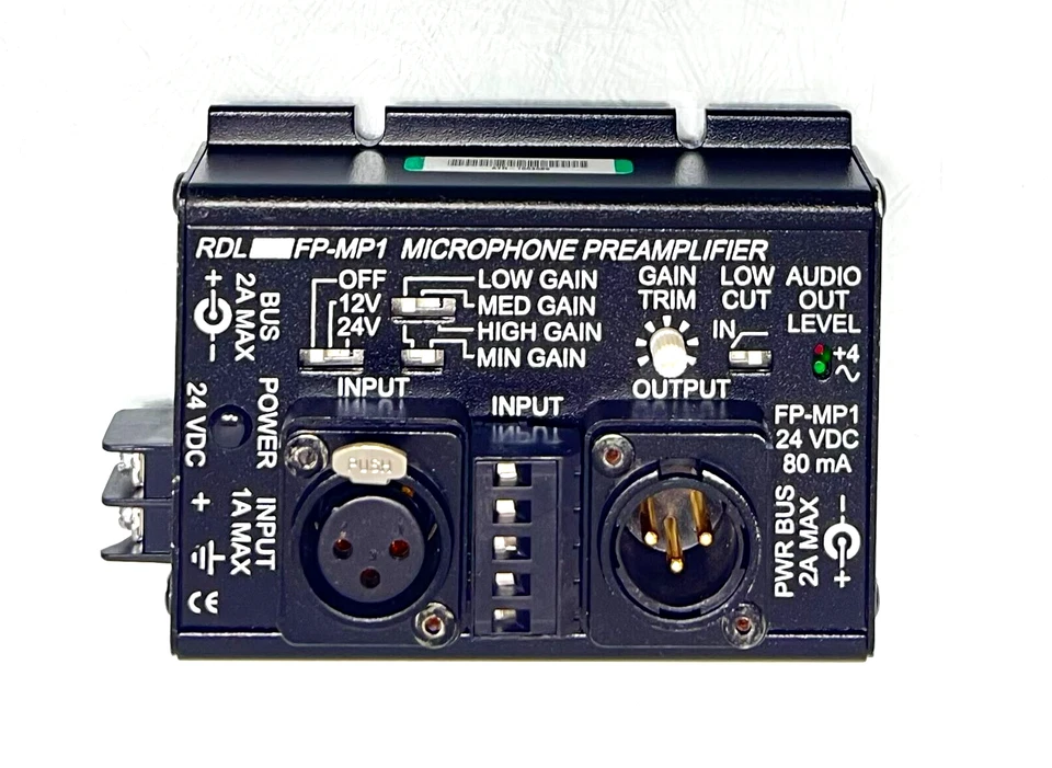 RDL FP-MP1 Single Channel Compact Studio Quality Microphone PreAmplifier - Image 2 of 4