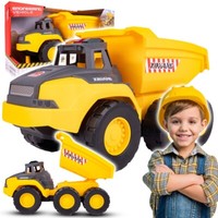 Malplay Kipper Baufahrzeug Kinderspielzeug Mit Licht Sound Truck Lkw FüR Kinder