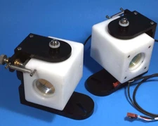 Large KD*P crystal (DKDP) 20mm x 20mm x 20mm in adjustable oven mount.