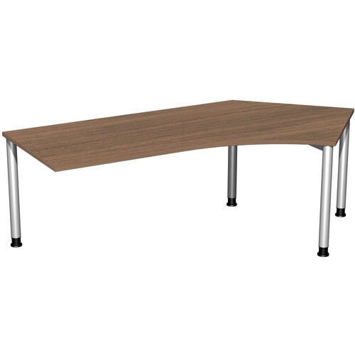 Winkel-Schreibtisch, 4-Fuß Flex, Winkel rechts, Höhe 680-800 mm, Tiefe 1.130 mm - Bild 4 von 5