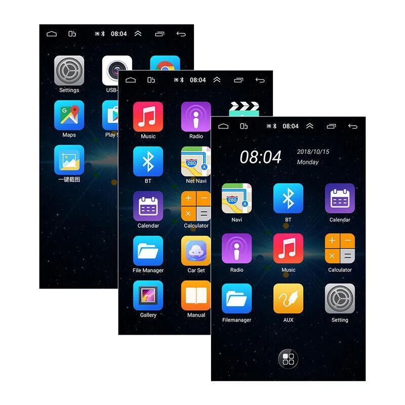 Radio 2 Din Android 9.1 10" 1+16G 4 CoreCar GPS Stereo Navi MP5 Player WiFi IOS — 第 4/4 张图片