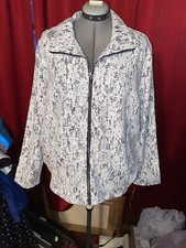 Women’s Ls Zipfront Lace Jacket Black With White Lace