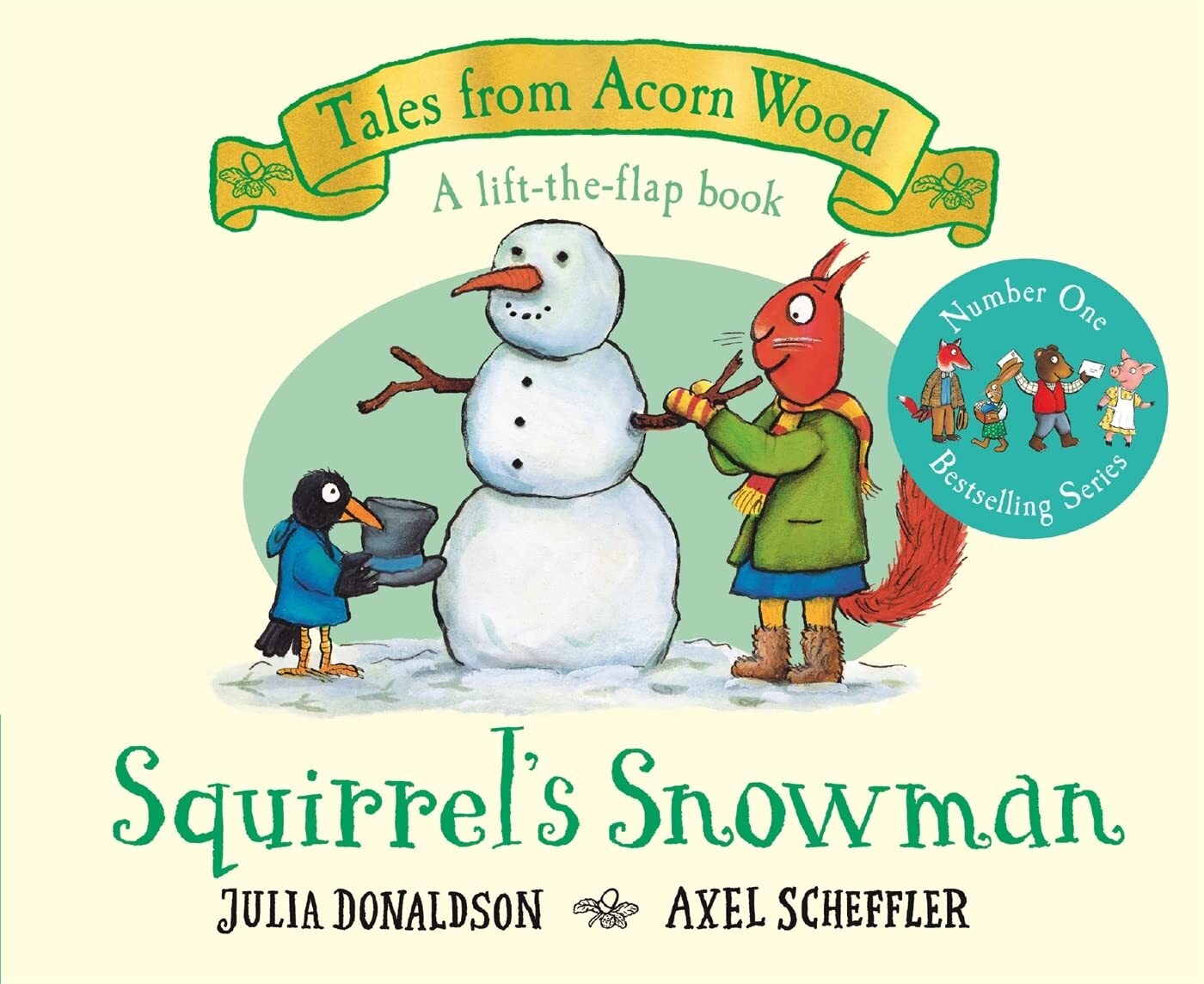 9781529034370 Squirrel's Snowman: A new Tales from Acorn Wood st...he-flap Story