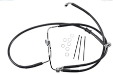 Drag Black Extended Front Stainless Brake Line Kit 18 1/4in./24 5/8in. 1741-2909