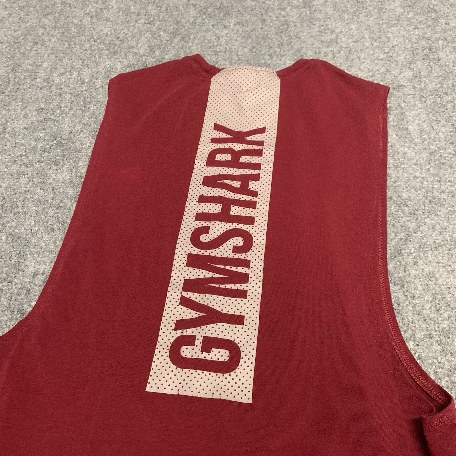 Men's Gymshark- Sleeveless Muscle Tank - Size Small Sz S Spellout Graphic