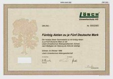 L&ouml;sch Umweltschutz 1996 D&uuml;lmen Nottuln Appelh&uuml;lsen Berlin Gewinnanteile 250 DM
