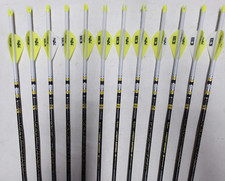  NEW 12- Victory Archery VAP TKO Elite 350 Carbon Dip/Crested Arrows