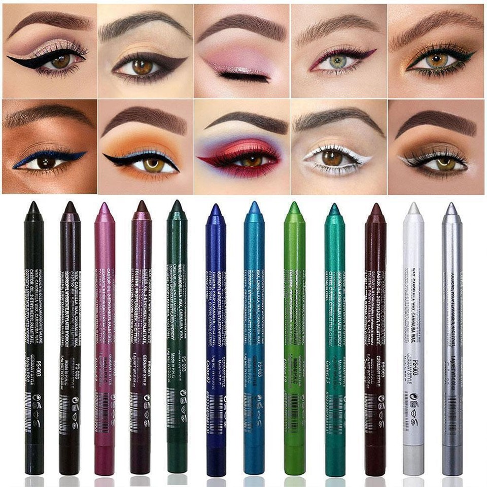 Waterproof Eyeliner Pencil 14 Colors Long Lasting Matte Gel Fluent Eye