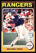 2011 Topps Lineage SP 1975 Mini Nelson Cruz #67 Texas Rangers