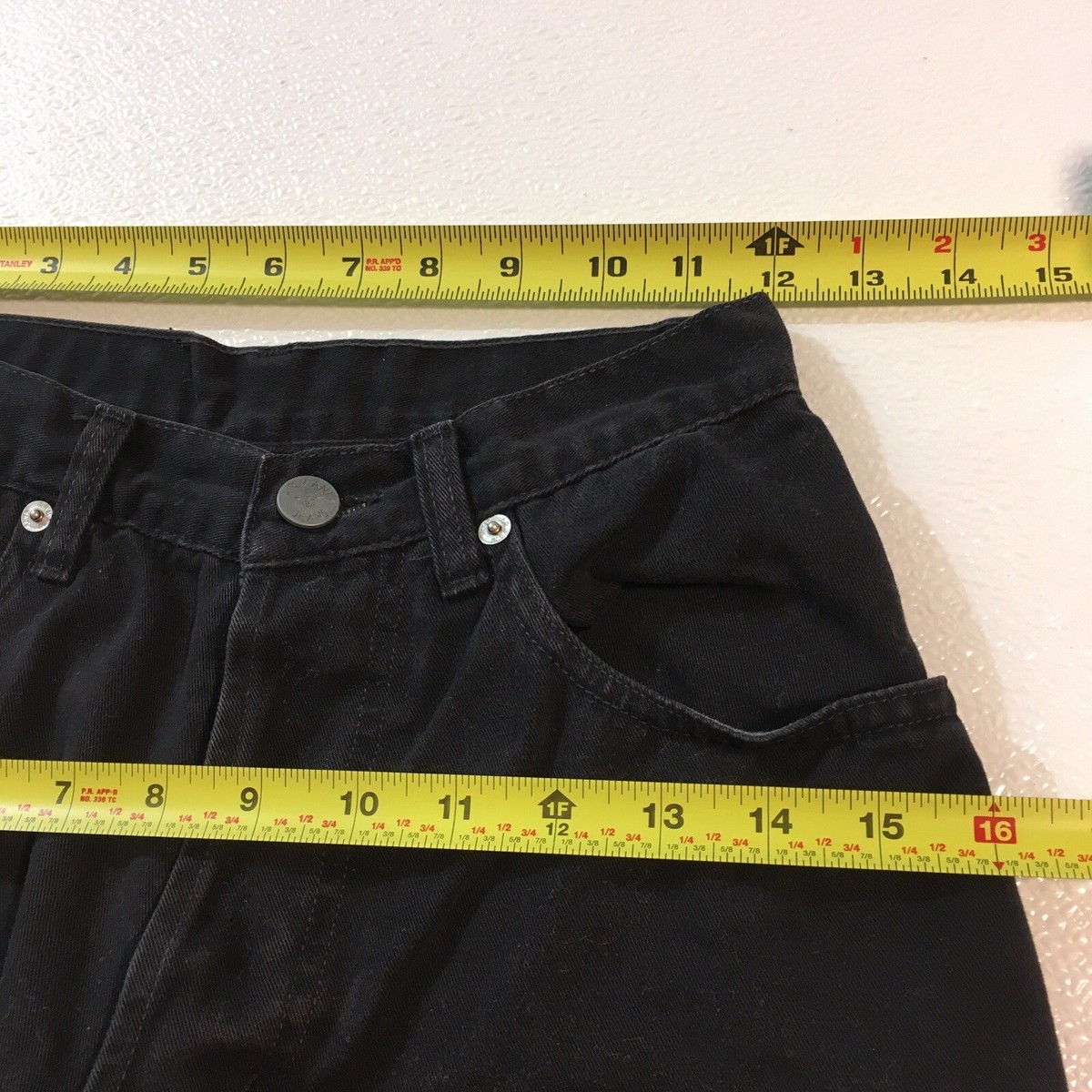 24 x 30.5 ~ Size 4 ~ Vintage Armani Jeans ~ Black ~ SIMINT | eBay