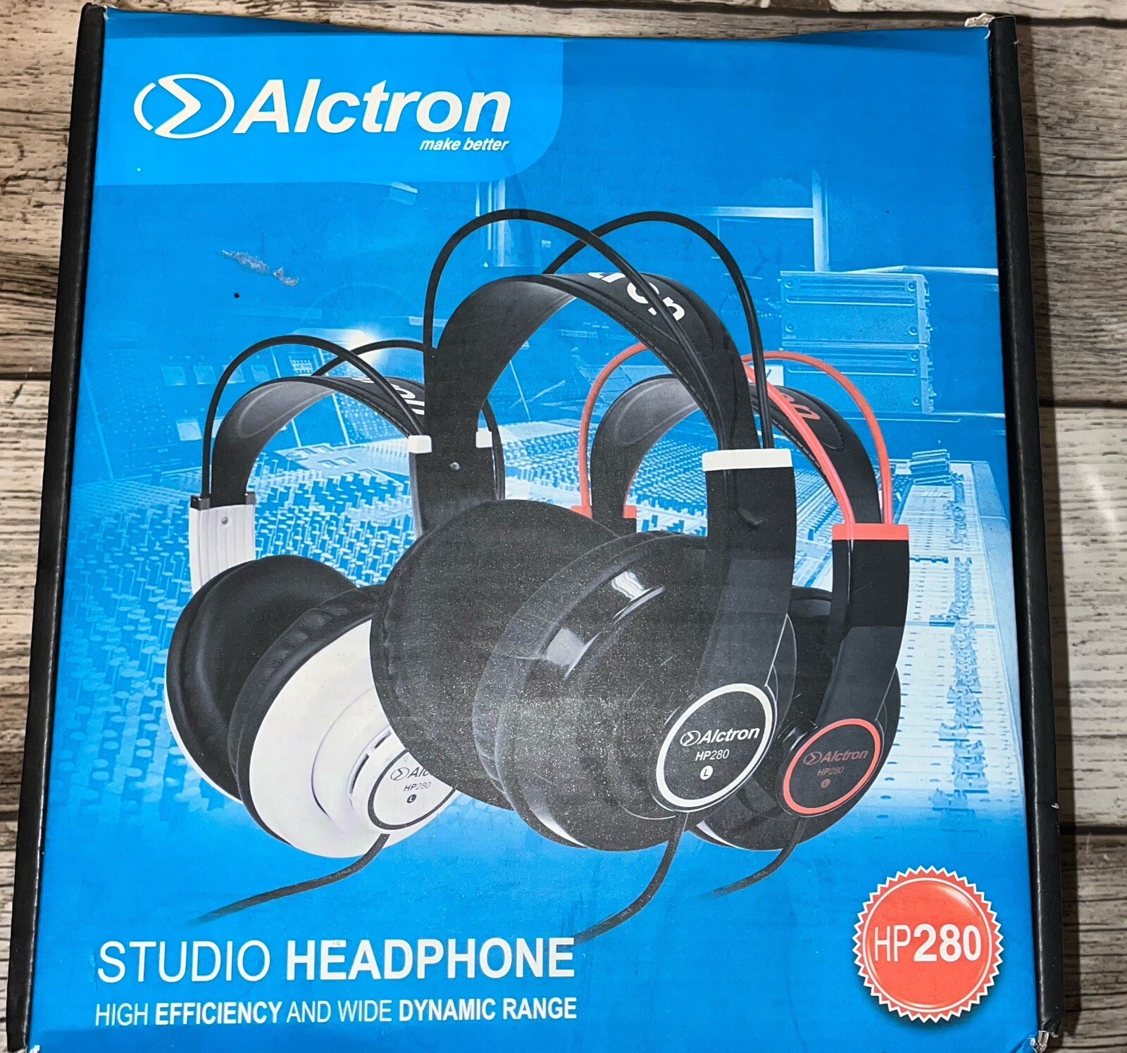 Casque DJ Alctron HP280 noir à isolation phonique et basses renforcées