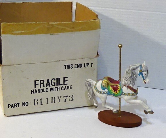 Franklin Mint The Treasury Of Carousel Art Horse 1988 NIB