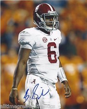 ALABAMA CRIMSON TIDE BLAKE SIMS HAND SIGNED 8X10 PHOTO A W/COA 2015 NFL DRAFT