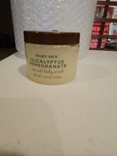 Trader Joe  s Eucalyptus Pomegranate Sea Salt Body Scrub 8.8 oz New Sealed